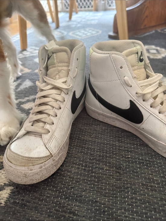 Nike Shoes - Nike White and Black High-Top Sneakers